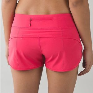 Lululemon speed up shorts - pink